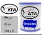 Preview: Ferrari, Gray, 101 / C: 1L Lackdose, von ATW Autoteile West.